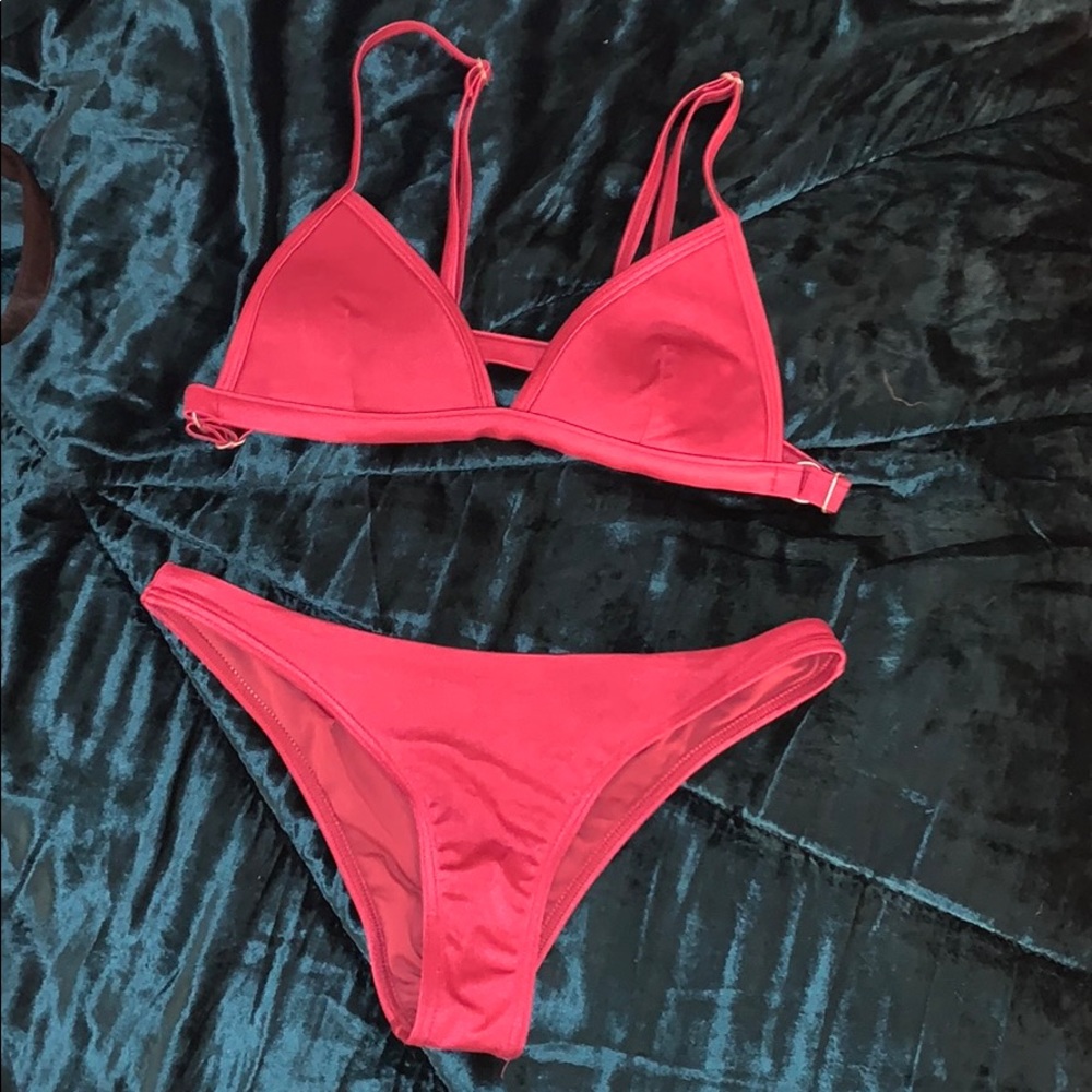 red bikini
